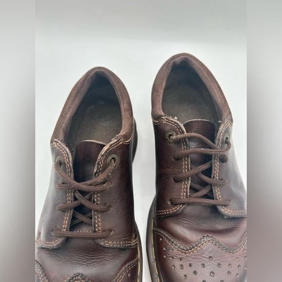 RARE VINTAGE Dr. Martens 11664 Brown Leather Brogue Oxfords men’s size 7 Y2K - Picture 12 of 16